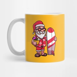 Santa On Vacation Mug